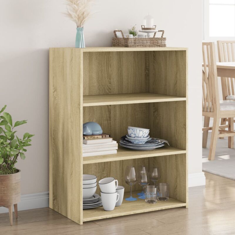 foto del prodotto vidaxl credenza rovere sonoma 70x41x93 cm in legno multistrato