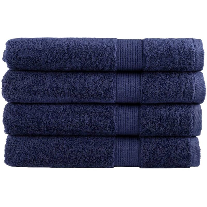 foto del prodotto vidaxl asciugamani per sauna solund 4 pz blu navy 80x200cm 600gsm
