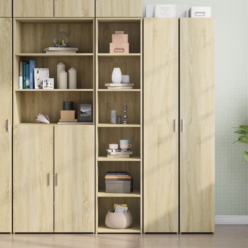 foto del prodotto vidaxl credenza rovere sonoma 40x41x185cm in legno multistrato