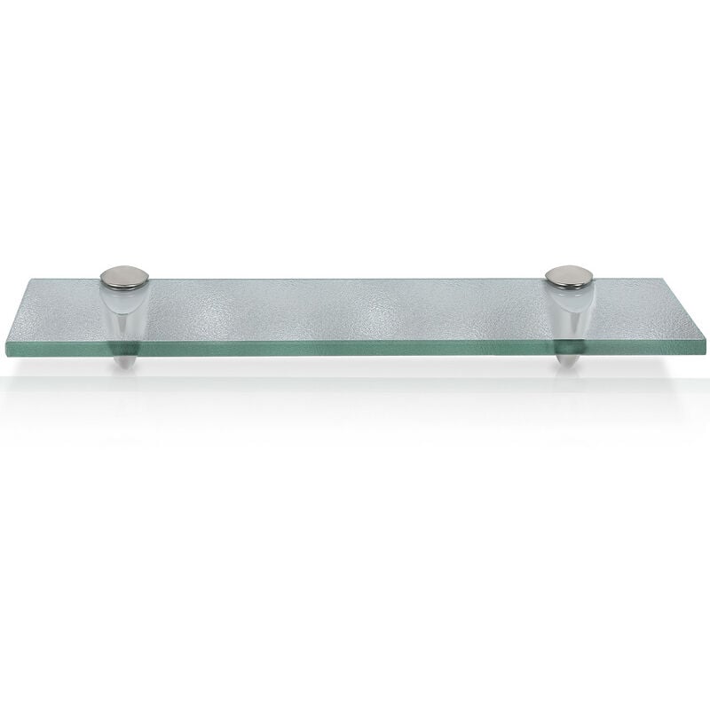 foto del prodotto mensola da parete in vetro. mensola in vetro da bagno 50 x 10 cm 8 mm satinato hengda