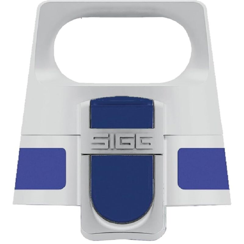 foto del prodotto sigg wmb one top blue tappo a vite giallo misura unica , borraccia tappo di ricambio, tappo borraccia ricambio, innovativo tappo ermetico che si