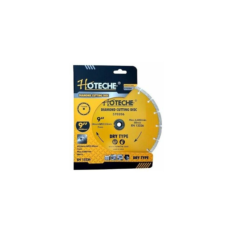 foto del prodotto topolenashop disco diamantato 230mm taglio marmo cemento mattoni pietra sega art.570206