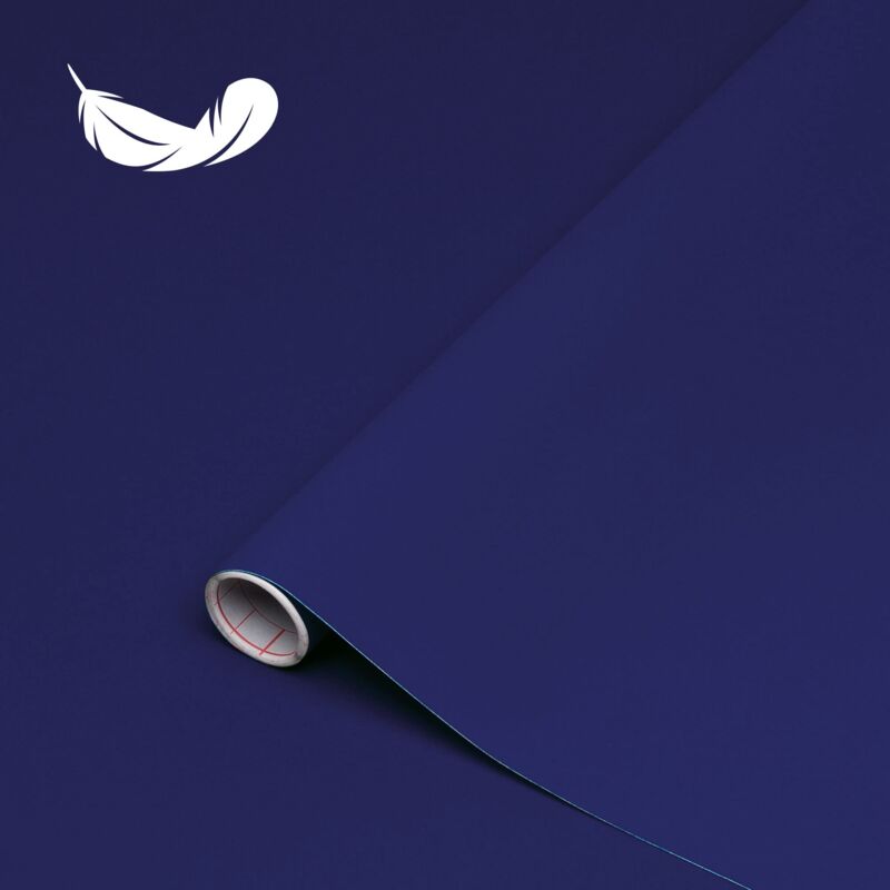 foto del prodotto d c fix pellicola adesiva per mobili velluto navy pvc plastica vinile impermeabile decorativa per cucina, armadio, porta carta rivestimento 45 cm x