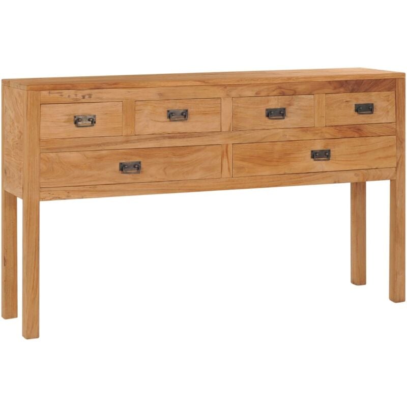 foto del prodotto vidaxl credenza 125x30x75 cm in legno massello di teak
