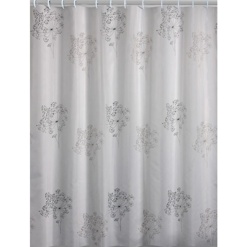 foto del prodotto tenda doccia bagno in poliestere parfume bianco nero 180x200 cm