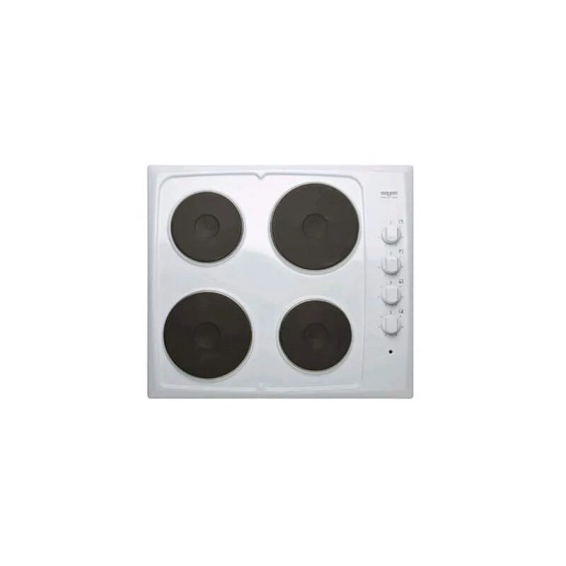foto del prodotto piano cottura elettrico, 4 bruciatori, bianco, 580x510mm