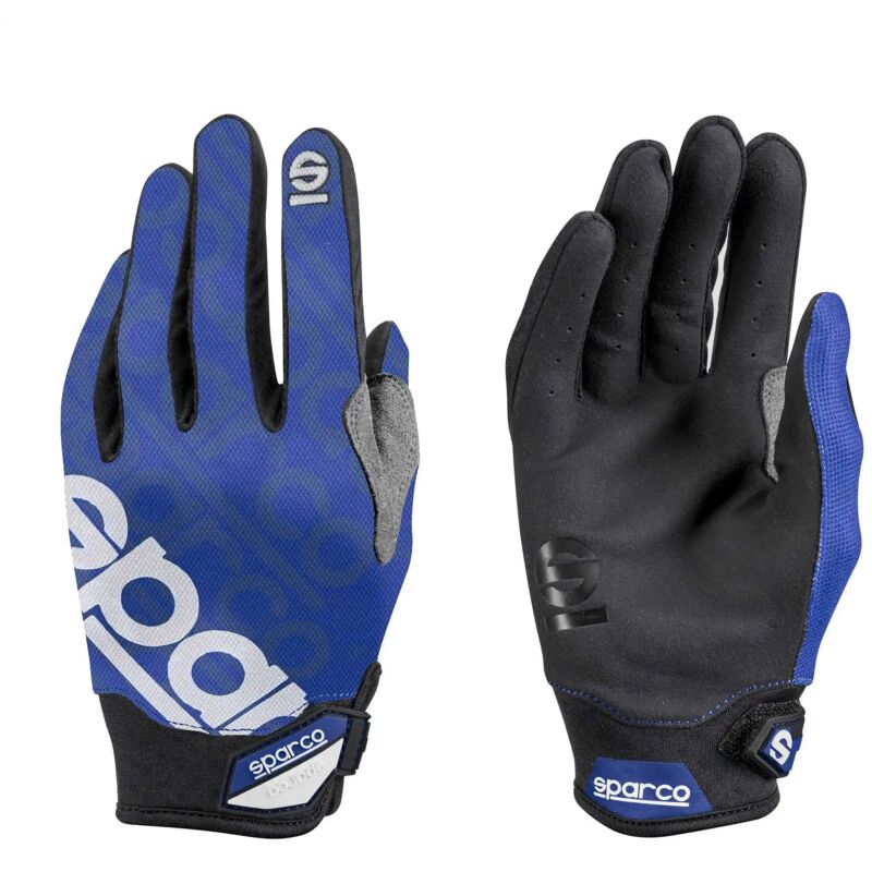 foto del prodotto sparco 002093 guanti lavoro regolabili polso rinforzo police indice azzuro xl