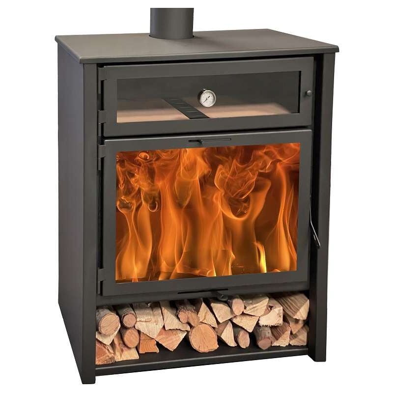 foto del prodotto stufa a legna zeux forno 11 kw