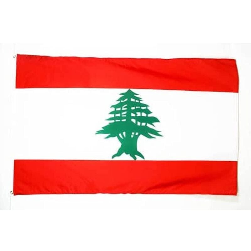 foto del prodotto az flag bandiera libano 150x90cm gran bandiera libanese 90 x 150 cm poliestere leggero bandiere