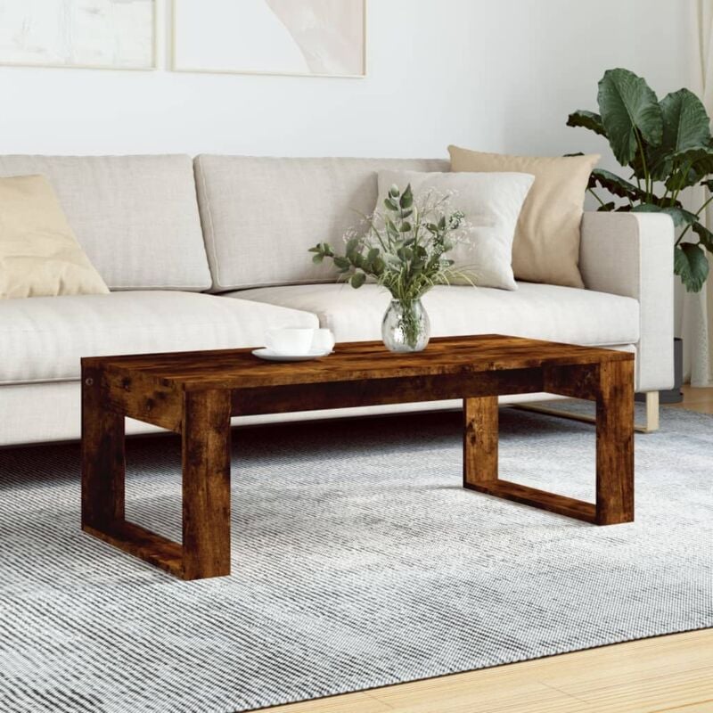 foto del prodotto vidaxl tavolino da salotto rovere fumo 102x50x35 cm legno multistrato