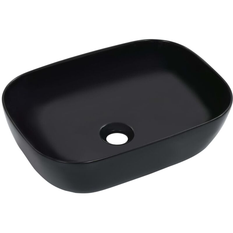 foto del prodotto vidaxl lavandino 45,5x32x13 cm in ceramica nero