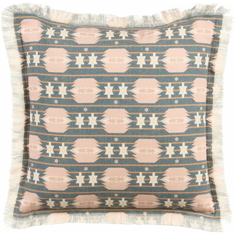 foto del prodotto beliani cuscino decorativo con motivo geometrico moderno multicolore 60 x 60 cm dianthus