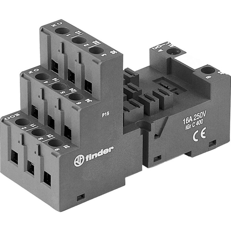 foto del prodotto finder 92.03.0 zoccolo per rel adatto per serie rel serie 62 62.31 62.32 62.33 l x