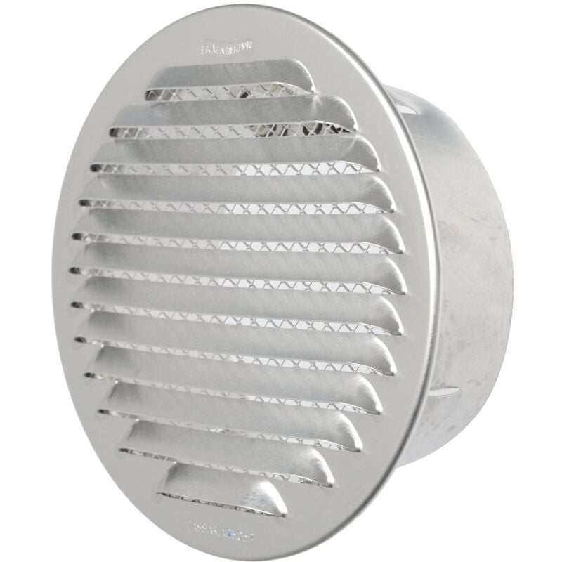 foto del prodotto la ventilazione gta125r griglia tonda da incasso, alluminio, 150 mm