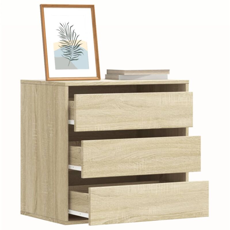 foto del prodotto vidaxl cassettiera angolare rovere sonoma 60x41x58cm legno multistrato