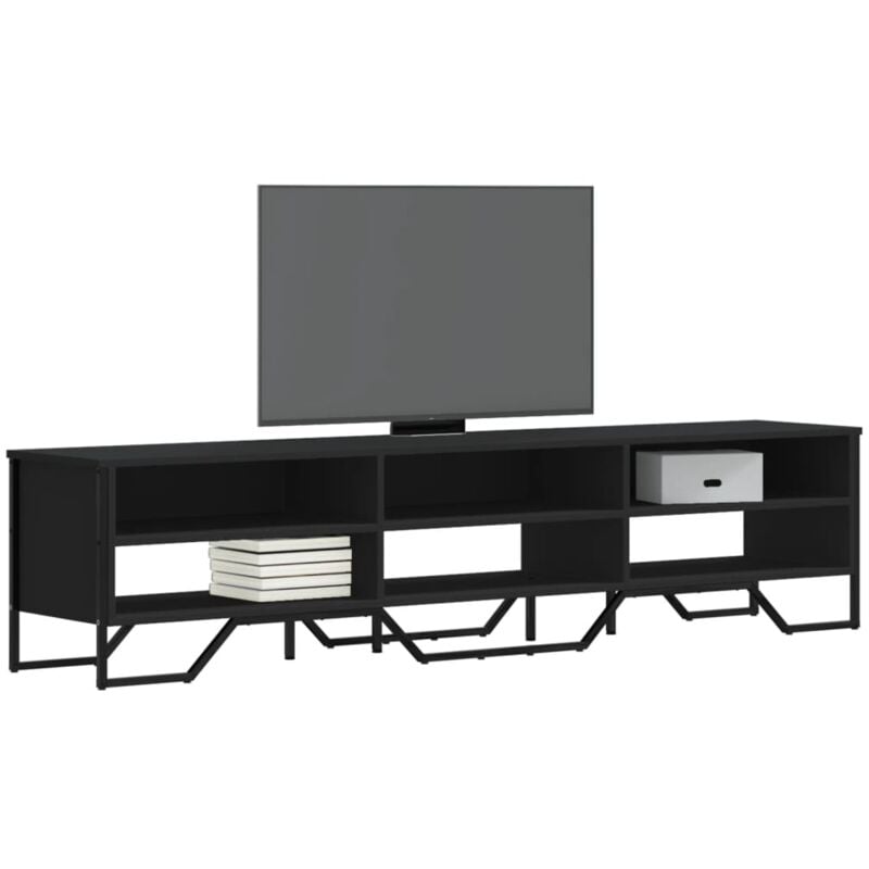 foto del prodotto vidaxl mobile porta tv nero 180x34x41 cm in legno multistrato