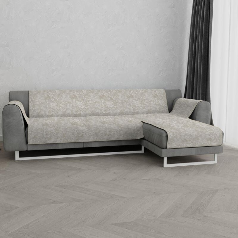 foto del prodotto copridivano antiscivolo glamour penisola dx, beige, 290 cm italian bed linen