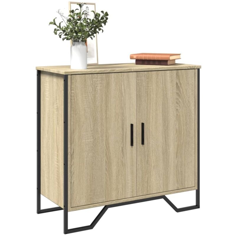 foto del prodotto vidaxl credenza rovere sonoma 78x35,5x74,5 cm in legno multistrato