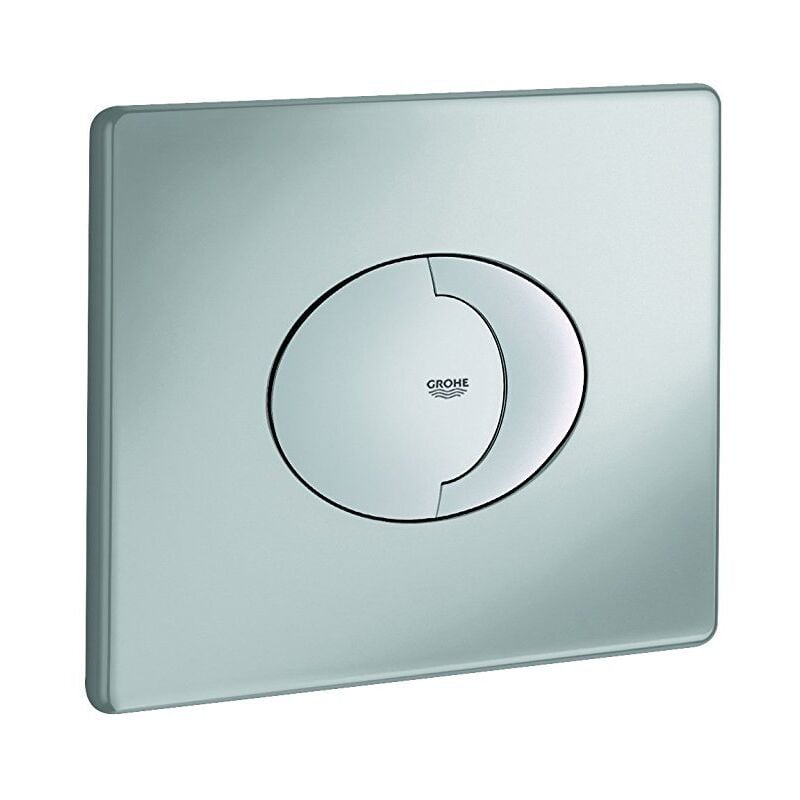 foto del prodotto 38506p00 skate air piastra di azionamento wc, doppio scarico, installazione orizzontale, cromo satinato grohe