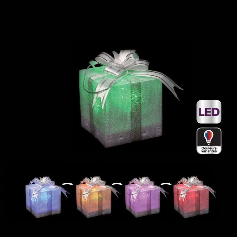 foto del prodotto argomento di natale scatola luminosa regalo feeric lights christmas