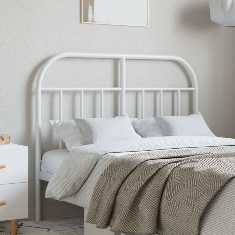 foto del prodotto furniture limited testiera in metallo bianco 120 cm