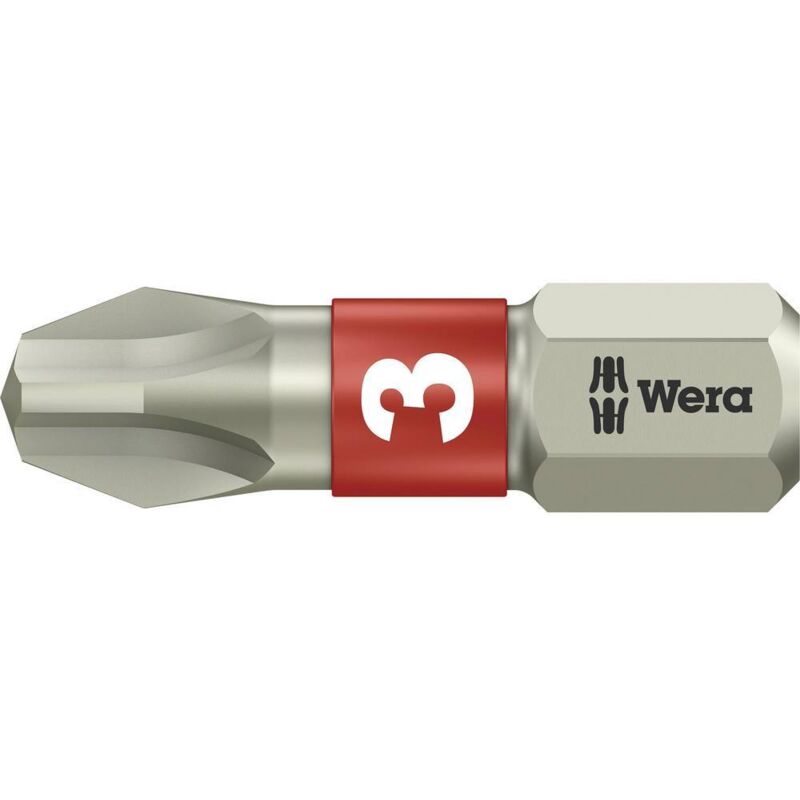 foto del prodotto 3851 1 ts ph 3 x 25 mm 05071012001 inserto a croce ph 3 acciaio inox d 6.3 1 pz. wera