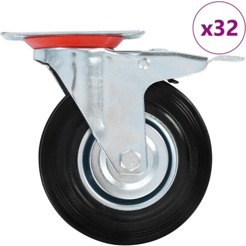foto del prodotto vidaxl ruote girevoli 32 pz 125 mm