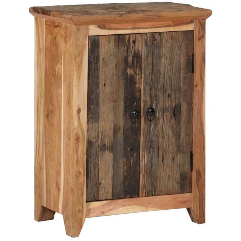 foto del prodotto vidaxl credenza 55x33x75 in legno massello di acacia e recupero