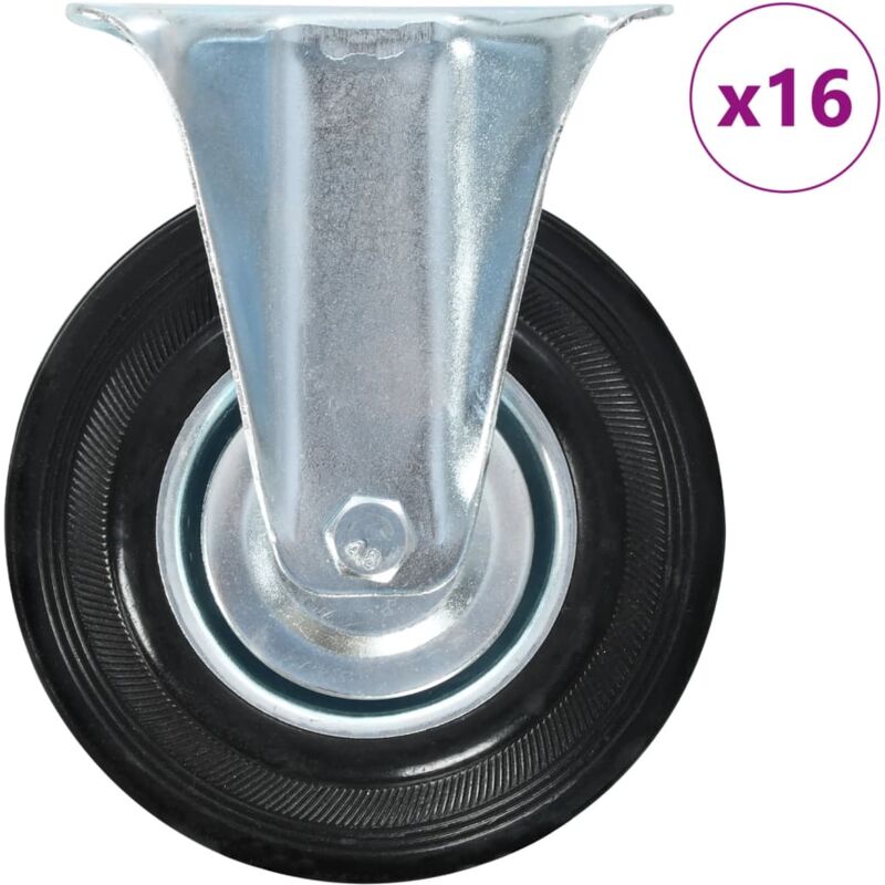 foto del prodotto vidaxl rotelle fisse 16 pz 125 mm