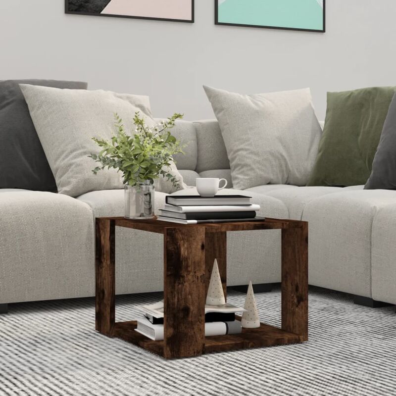 foto del prodotto furniture limited tavolino da salotto rovere fumo 40x40x43cm