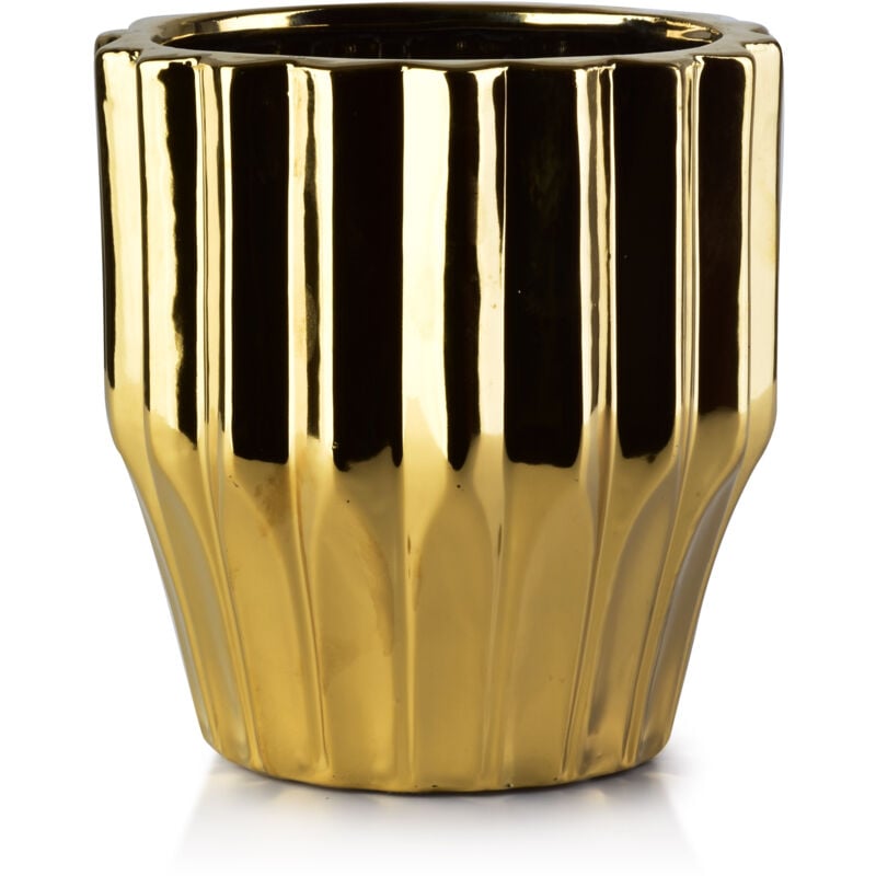 foto del prodotto vaso da fiori yvonne oro 15,5xh16,5cm