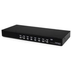 immagine 0 del prodotto startech.com switch kvm usb 8 porte, montabile a rack 1u, con osd