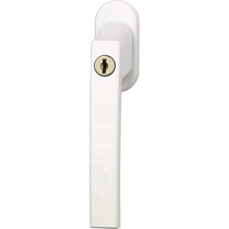 foto del prodotto abus abfs30215 maniglia con serratura per finestra bianco