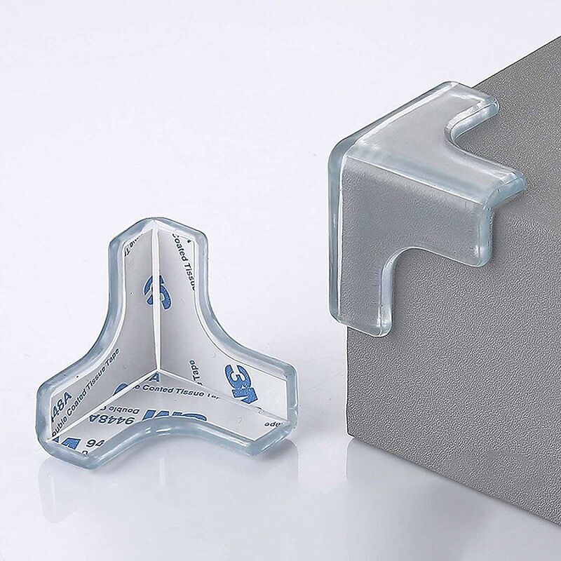 foto del prodotto fortuneville protezione angoli tavolo, 20 pezzi protezioni angoli trasparenti, protezioni angoli, protezioni angoli anti shock per tavoli e tutti i
