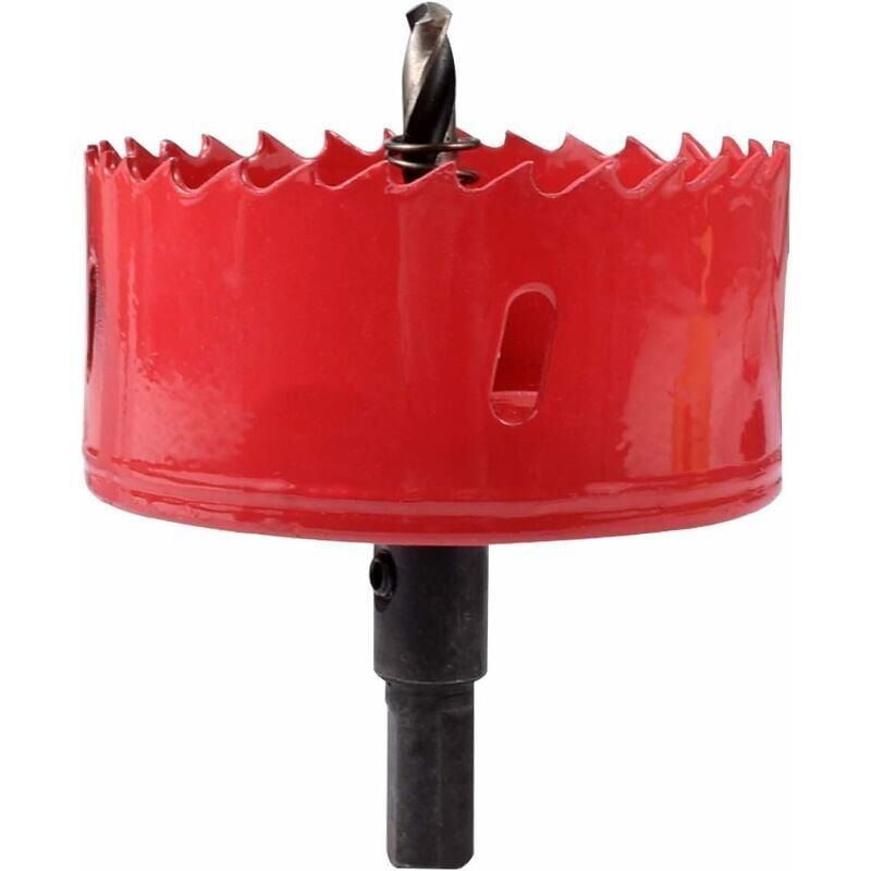 foto del prodotto fortuneville sega a tazza bimetallica m42 hss da 80 mm, sega a tazza per ferro, alluminio, legno, cartongesso, tubi, plastica, pannelli di fibra