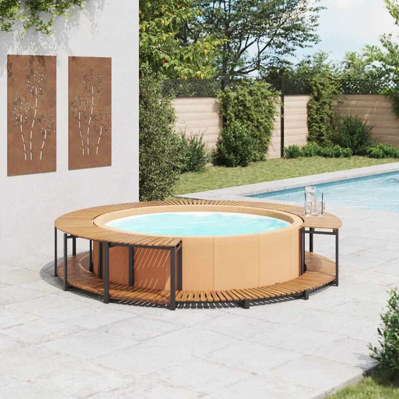 foto del prodotto prolenta premium furniture limited bordo per spa 273x53 cm in legno massello