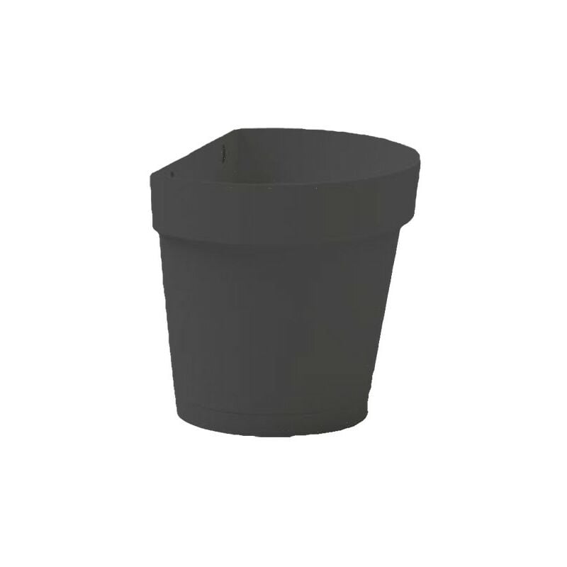 foto del prodotto vaso cleo a muro 25 cm cioccolato