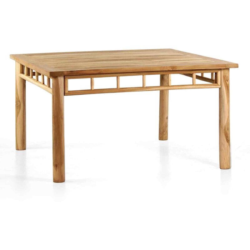 foto del prodotto estosa tavolo da pranzo quadrato in legno di teak 140x140 cm shein