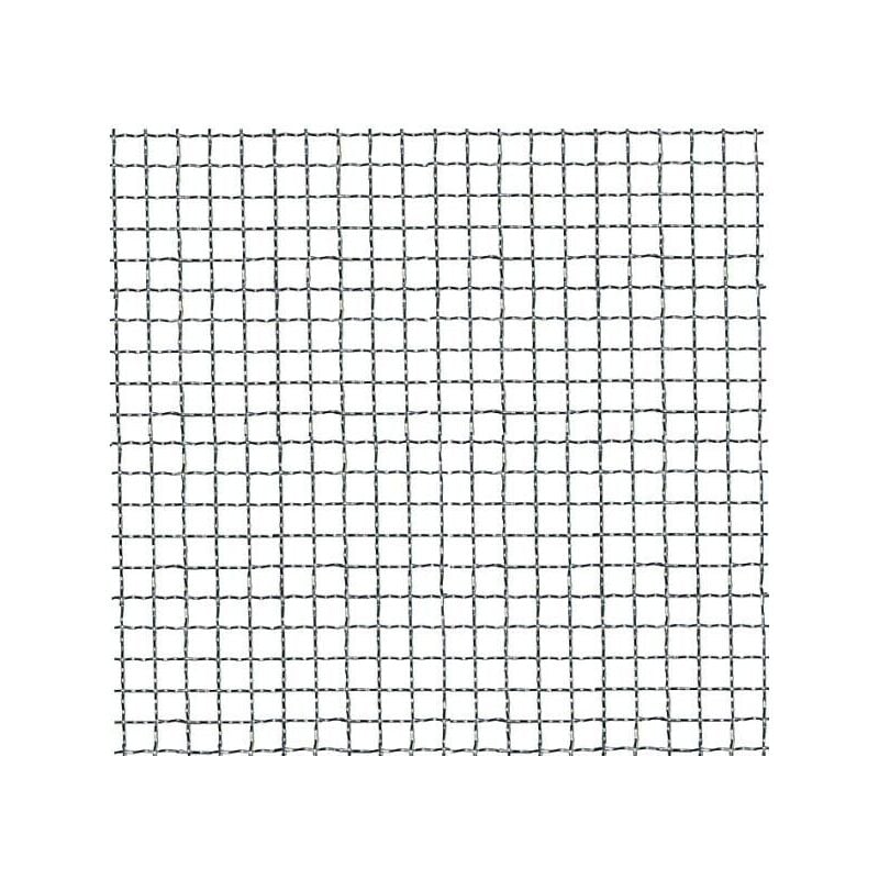 foto del prodotto rete tessuta quadra quadrata zincata metallica pesante 3x3 mm h100 cm 12,5mt