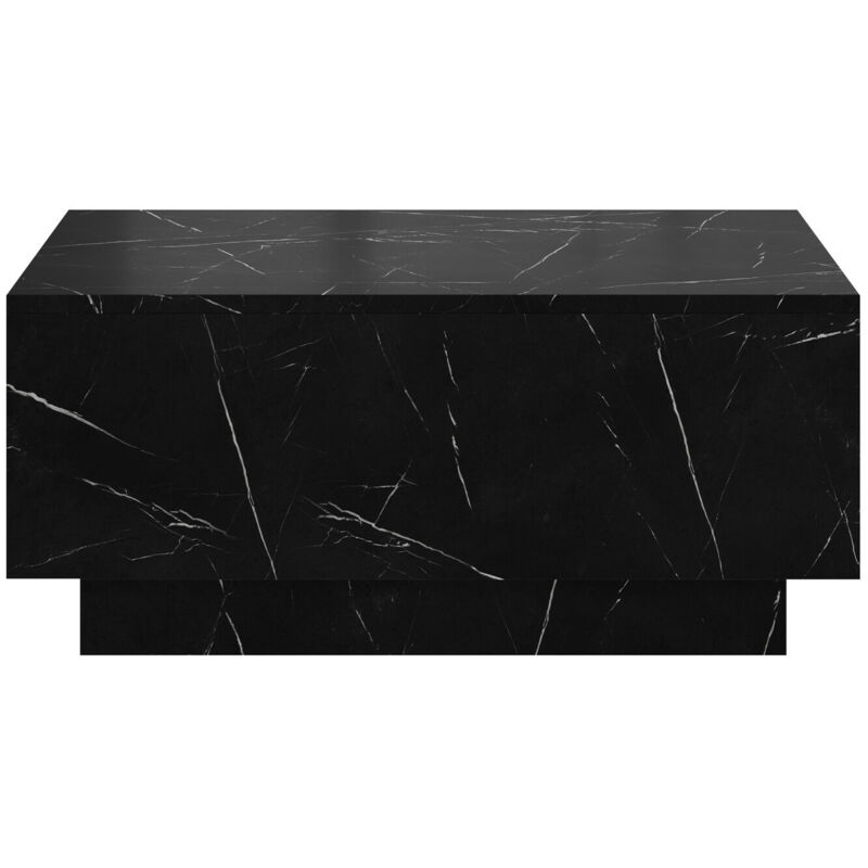 foto del prodotto tavolino da caff goodyear 134, marmo nero, 40x60x90cm, diametro 0, truciolare laminato, angolare