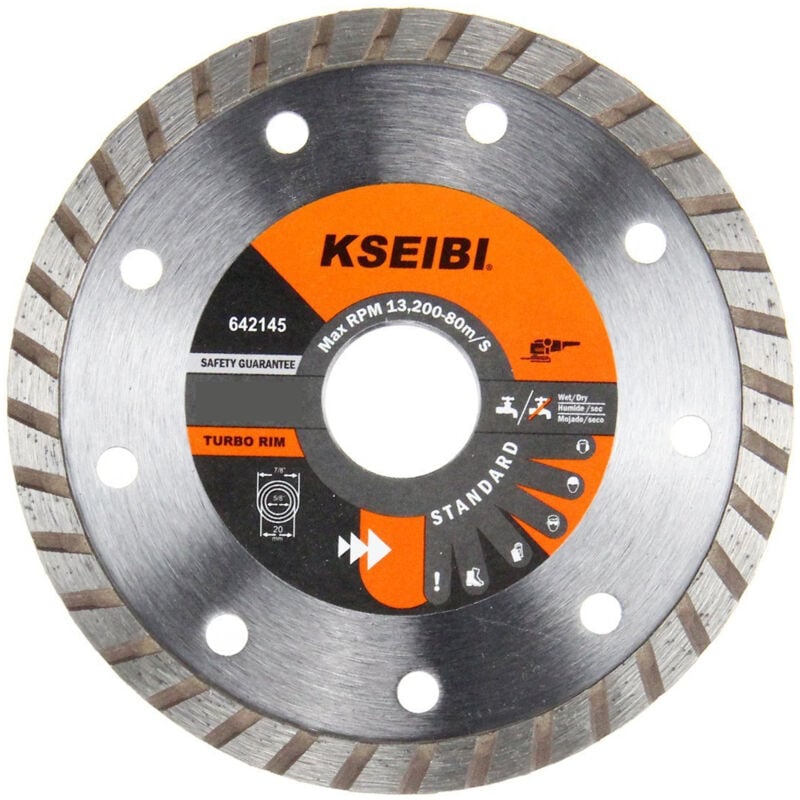 foto del prodotto freosen disco diamantato da 125 mm disco per il taglio di ceramica, pietra, cemento armato, finitrici, clinker, granito, asfalto, basalto, 125 mm x