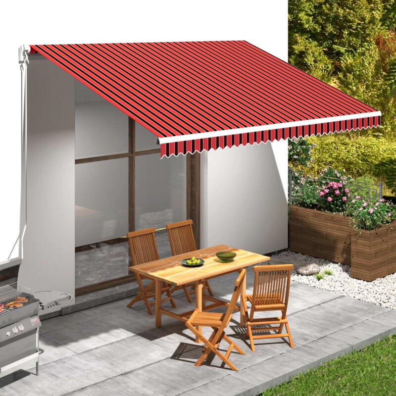 foto del prodotto furniture limited tenda da sole in tela arancione e marrone