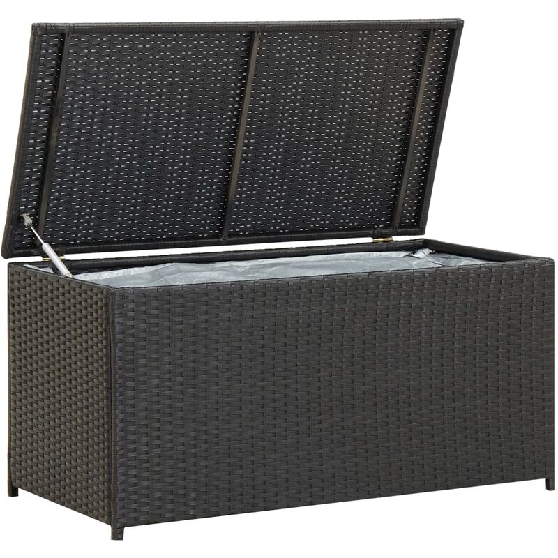 foto del prodotto furniture limited baule da giardino in polyrattan 100x50x50 cm