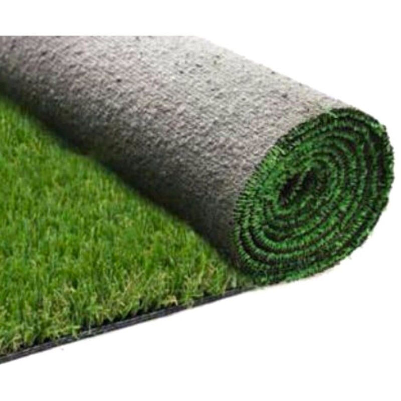 foto del prodotto erba sintetica per giardino 25 mm 2x10m fondo drenante verde