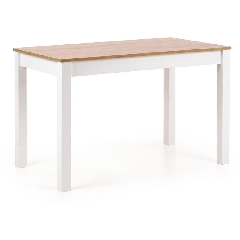 foto del prodotto tavolo houston 225, sonoma quercia bianco, 76x68x120cm, senza, truciolare laminato, pannello di fibra a media densit 