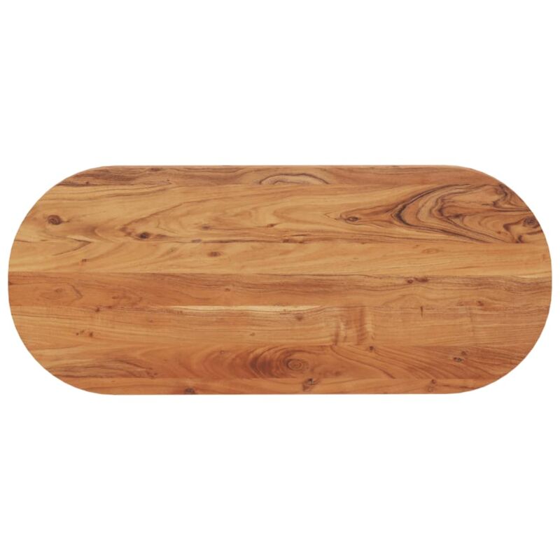 foto del prodotto vidaxl piano tavolo 100x40x3,8 cm ovale in legno massello di acacia
