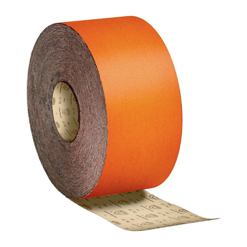 foto del prodotto klingspor rullo abrasivo pl 31 b 110mm k.320 f.vernice lacca gesso corindone