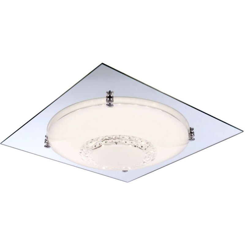 foto del prodotto globo plafoniera led soggiorno cristallo specchio luce vetro corridoio faretto 48251 18
