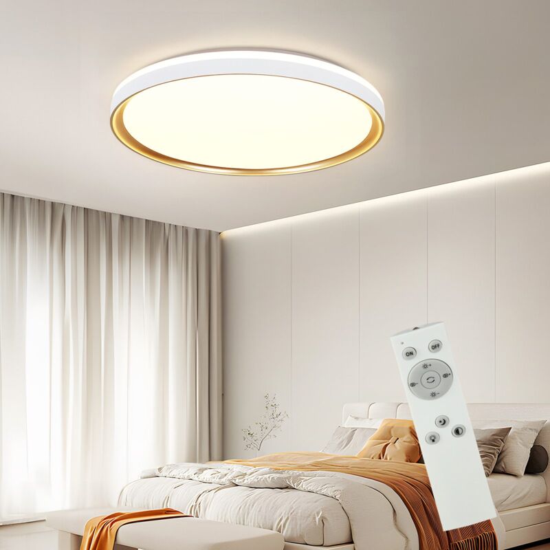 foto del prodotto gbly led plafoniera camera da letto diametro 30 cm lampada da camera dimmerabile con telecomando 18 w illuminazione soggiorno lampada da soggiorno