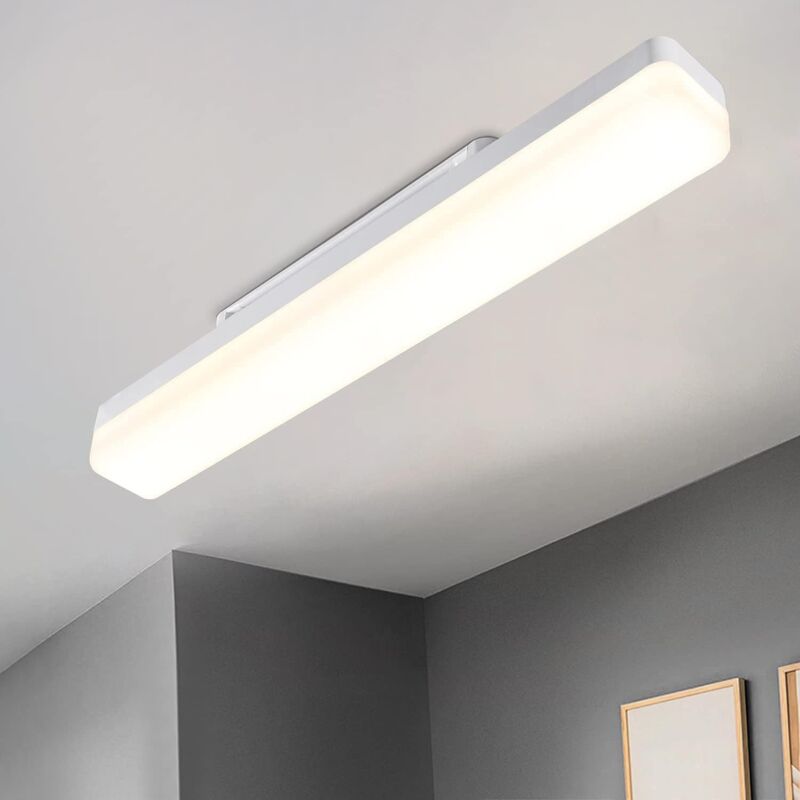 foto del prodotto gbly plafoniera da cucina a led lampada da cucina lunga 40 cm plafoniera da luce diurna 18w bianca 4000k bianca neutra per corridoio seminterrato